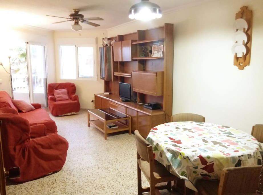 Apartamento En Primera Linea De Playa Murcia Bagian luar foto