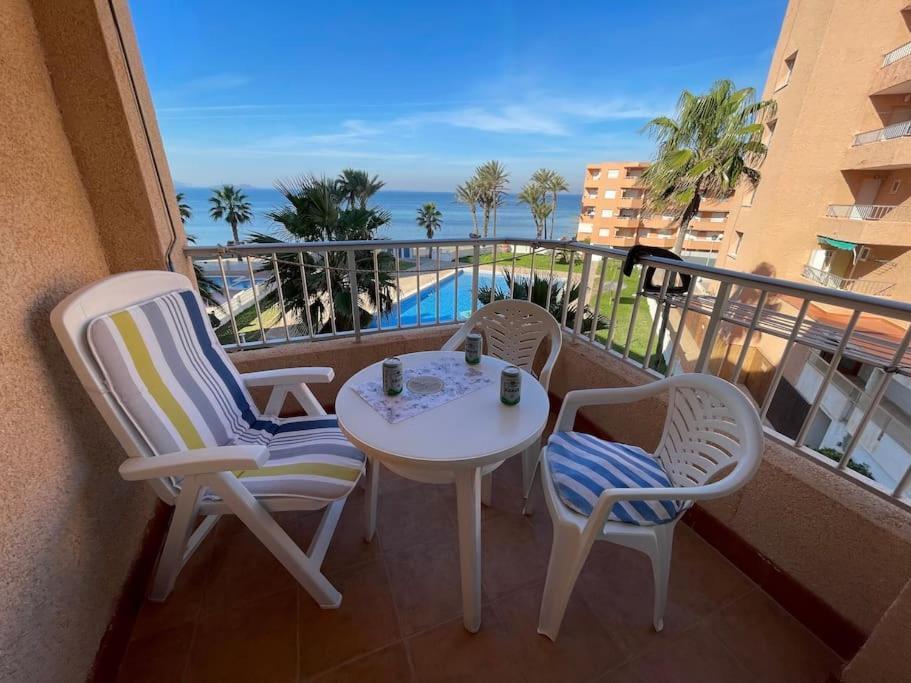 Apartamento En Primera Linea De Playa Murcia Bagian luar foto