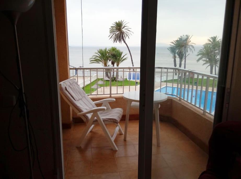 Apartamento En Primera Linea De Playa Murcia Bagian luar foto